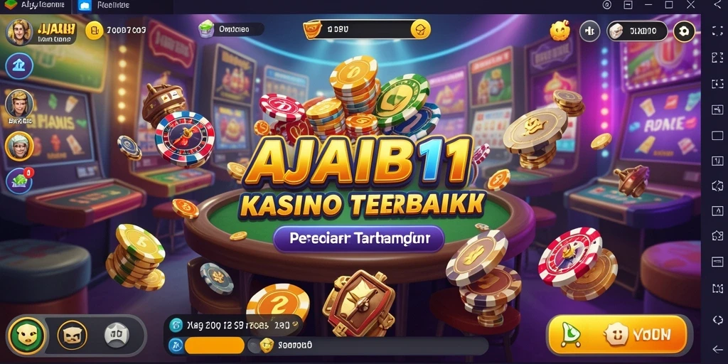 Tampilan gameplay menegangkan di AJAIB11 yang penuh warna.