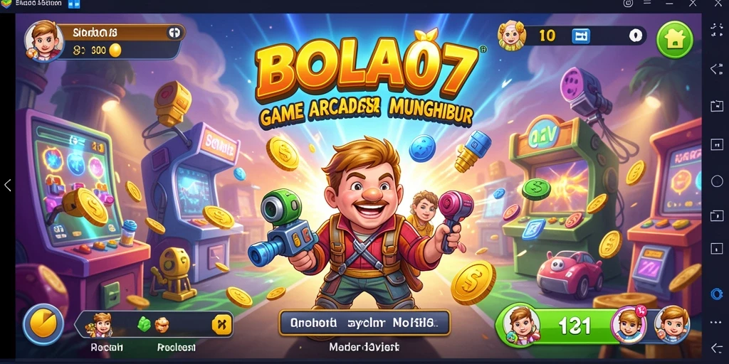 Tampilan utama BOLA07 menampilkan aksi seru dalam permainan arcade.