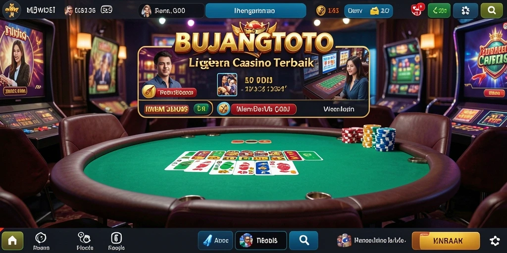 Tampilan gameplay Live Casino di BUJANGTOTO yang menarik dan interaktif.