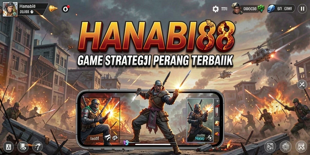 Tampilan aksi seru dalam pertempuran strategi SLG.