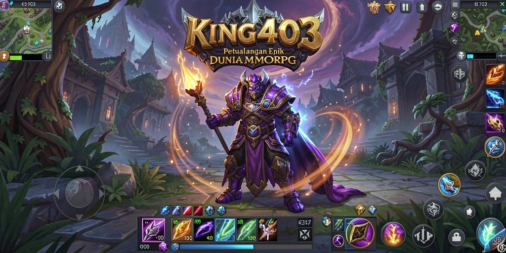 Screenshot gameplay KING403 yang menunjukkan aksi pertempuran mendebarkan.
