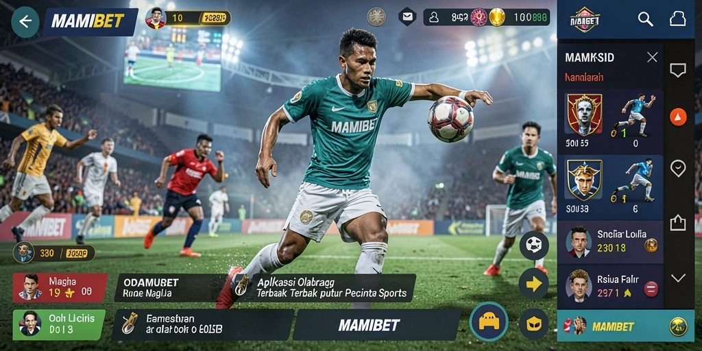 Tampilan menarik dari gameplay MAMIBET yang penuh aksi olahraga.