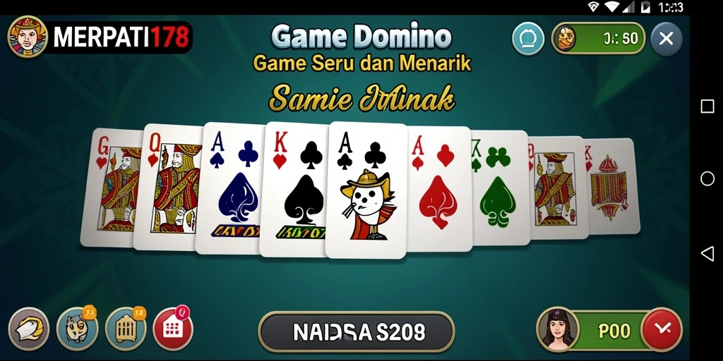 Screenshot gameplay MERPATI178 yang menampilkan serunya bermain Domino.
