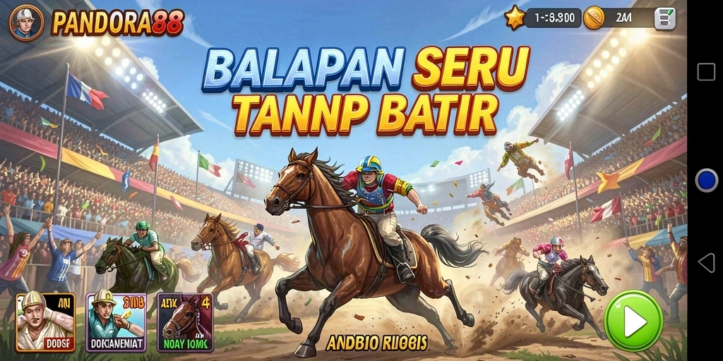 Screenshot PANDORA88 menampilkan balapan mendebarkan di lintasan kota.