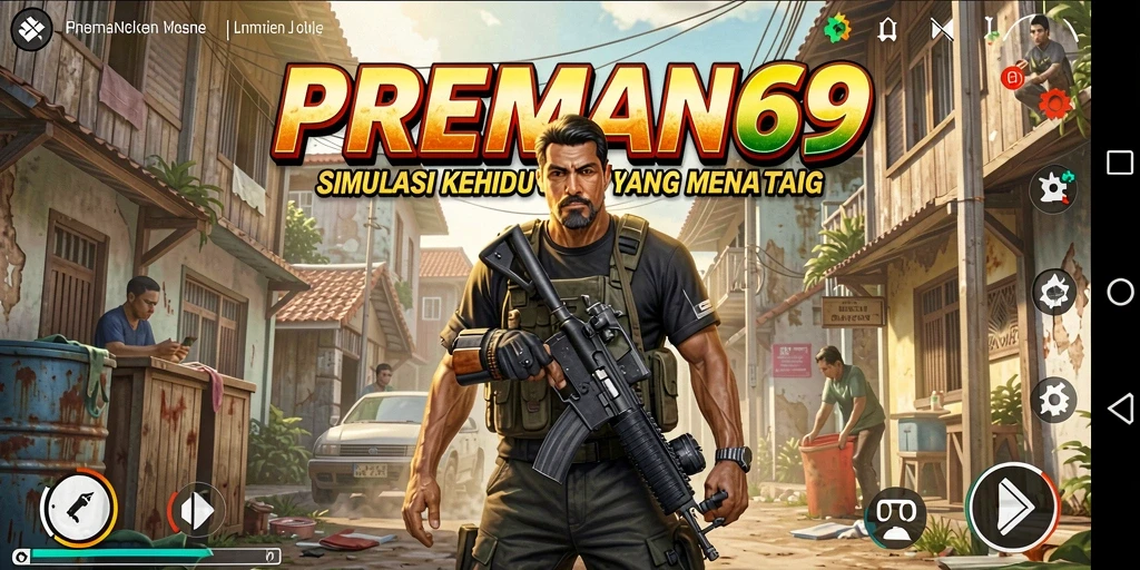 Tampilan gameplay PREMAN69 yang penuh aksi dan interaksi.