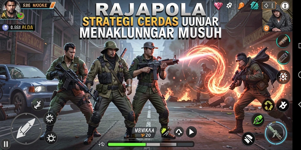 Gameplay RAJAPOLA yang seru dan menantang di layar.