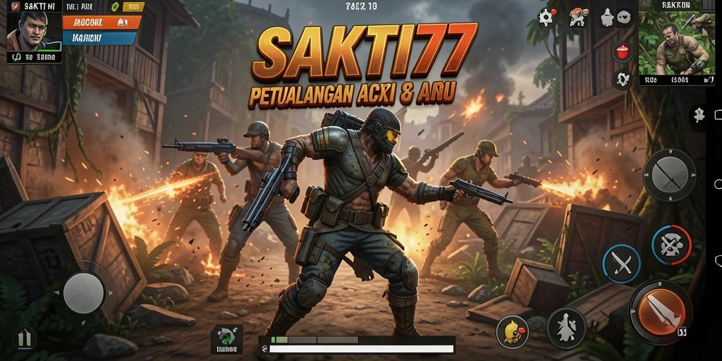 Tampilan gameplay SAKTI77 yang penuh aksi dan tantangan.