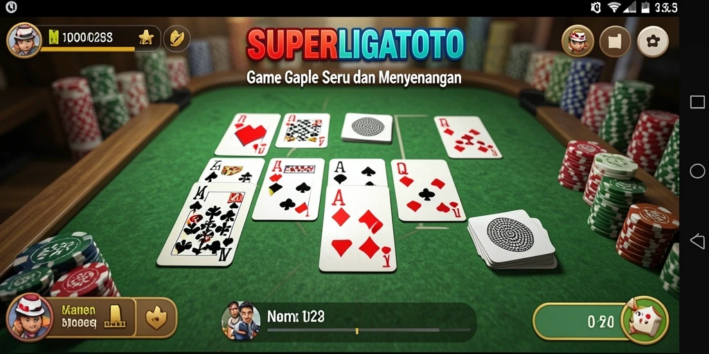 Tampilan gameplay seru dariSUPERLIGATOTO yang menantang.