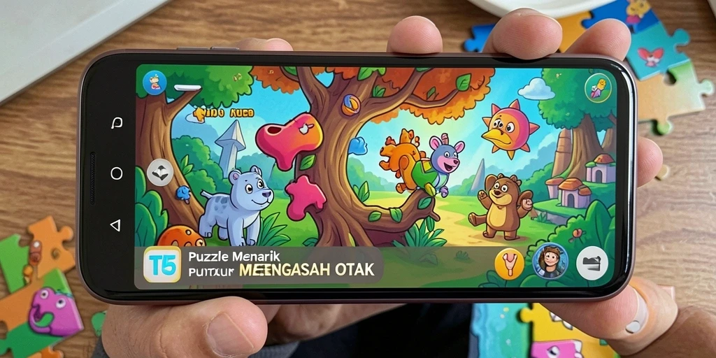Screenshot T6 menampilkan aksi gameplay Puzzle yang seru dan penuh tantangan.