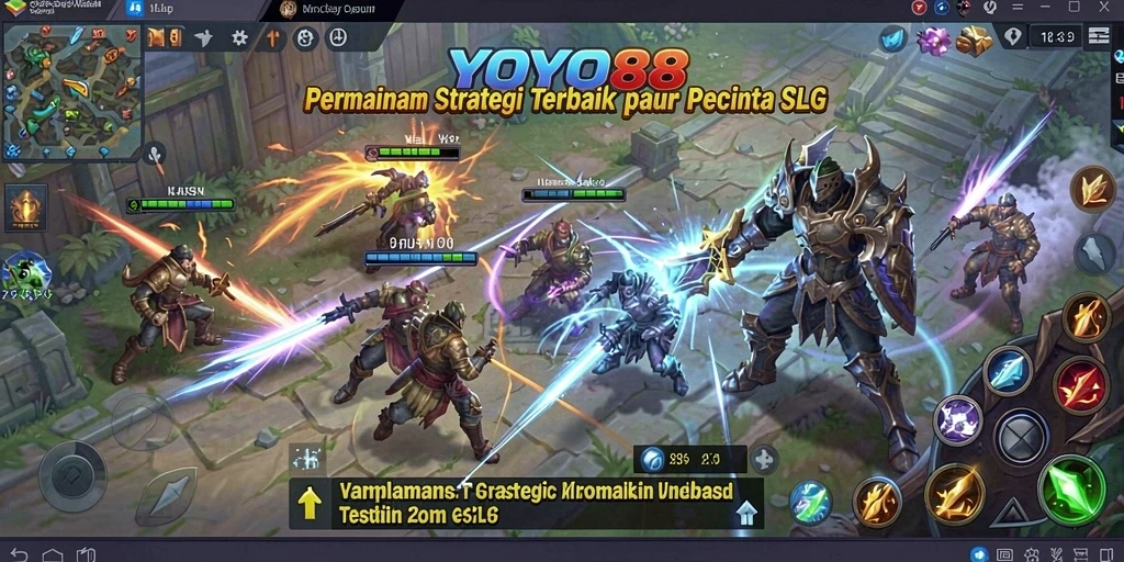 Tampilan layar gameplay <strong>YOYO88</strong> yang menakjubkan dan penuh aksi.
