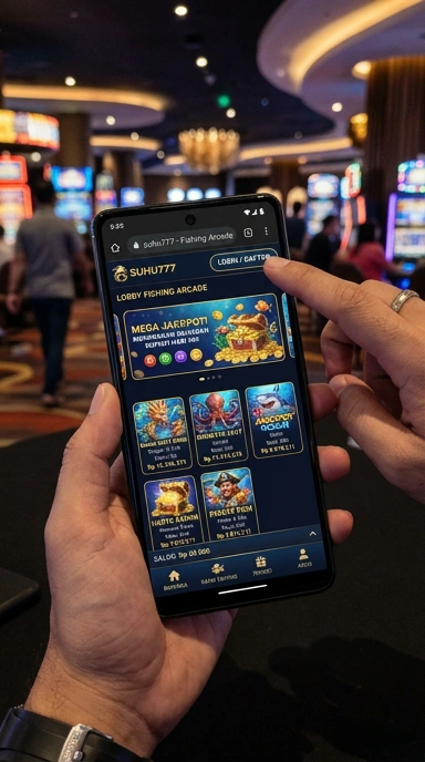 Tampilan utama aplikasi suhu777 dengan banyak pilihan aplikasi.